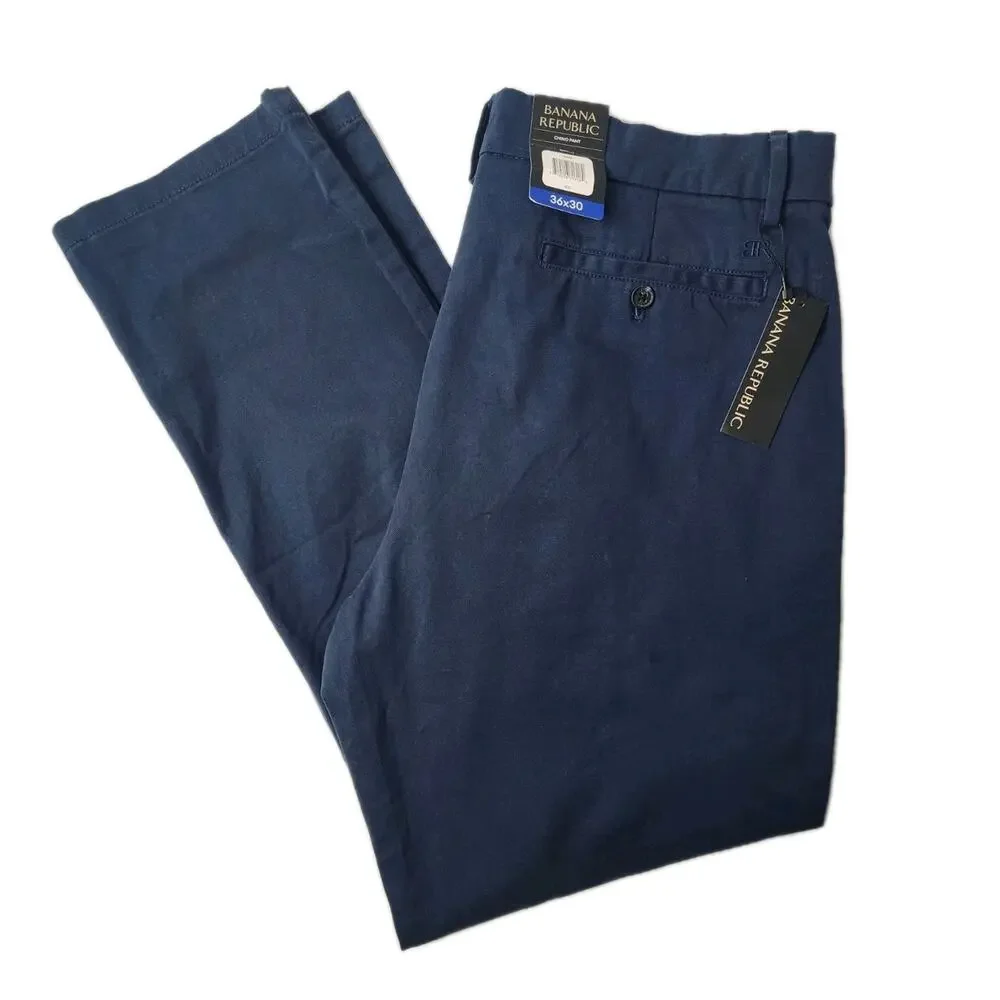 Banana Republic Pants Men’s 36x30 Blue Chino Lightweight Trousers Dress Work